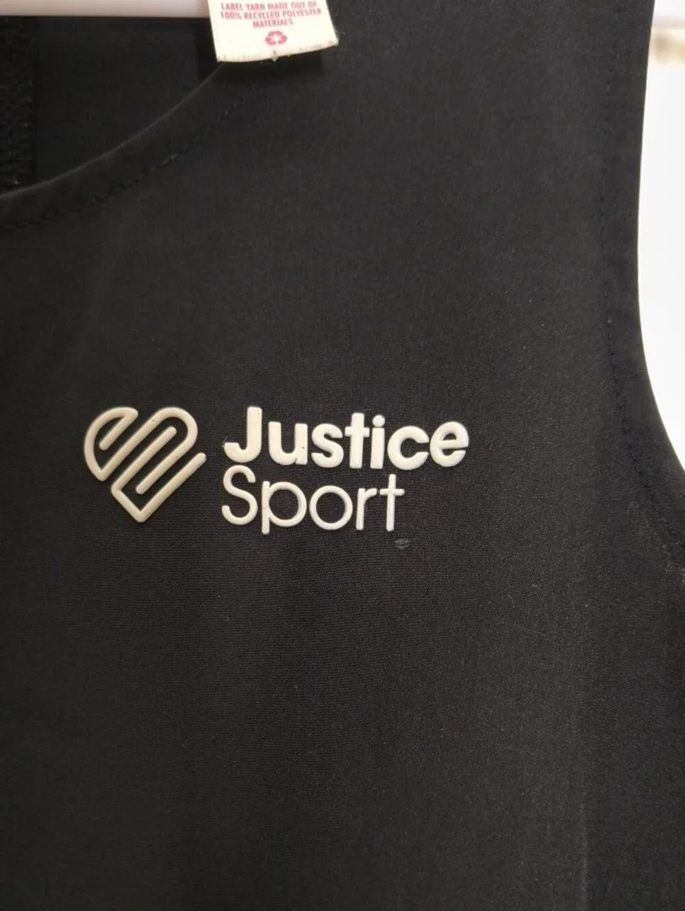 Justice Black Sleeveless Athletic Romper